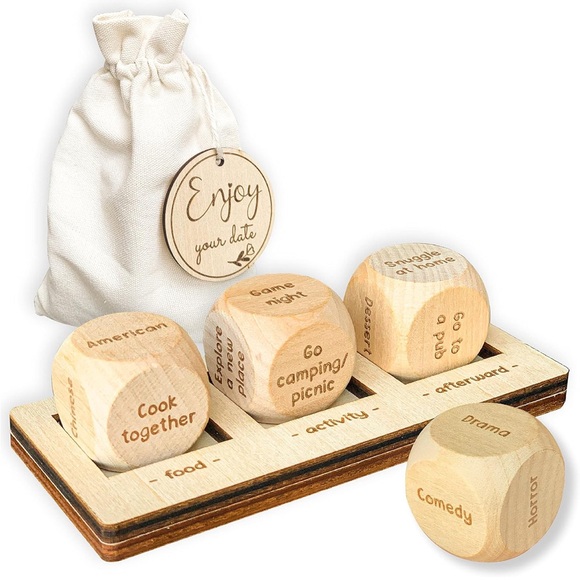 Other - Wooden Date Night Dice Set